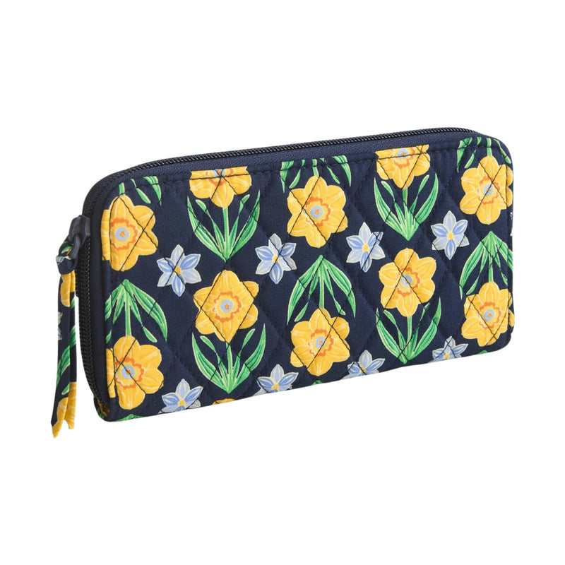 Vera Bradley Continental Wallet - Daffodils In Premium Cotton