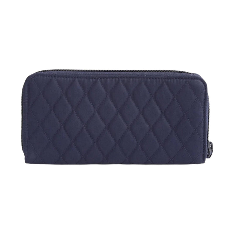 Vera Bradley Continental Wallet - Peacoat In Premium Cotton