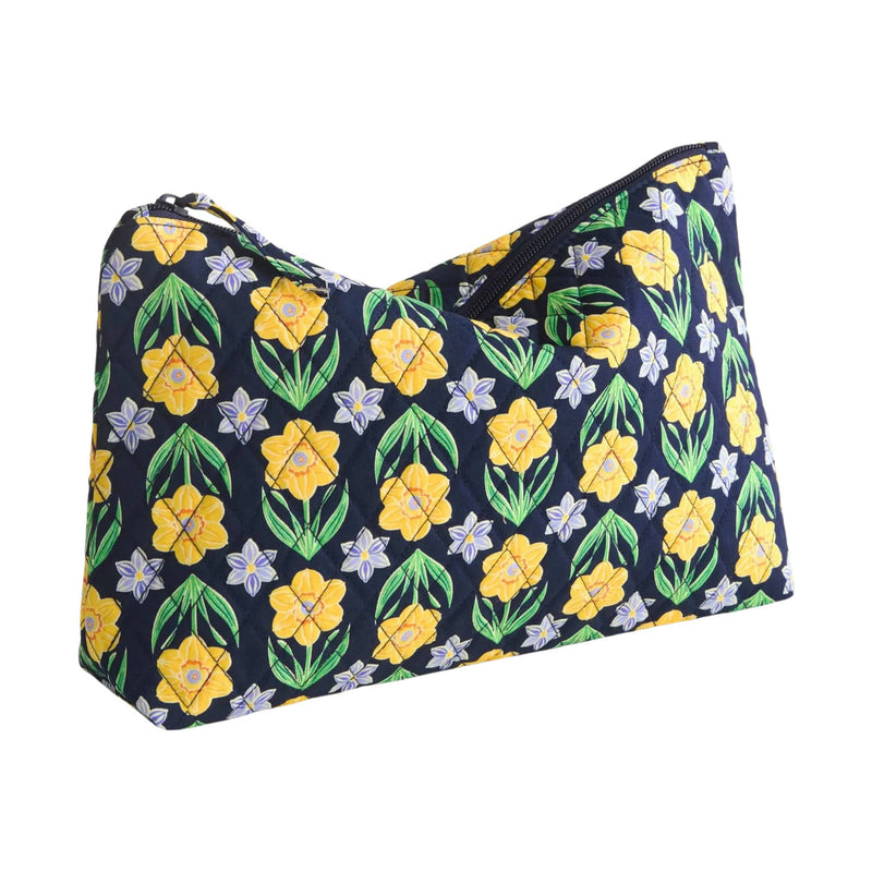 Vera Bradley Large Pouch - Daffodils In Premium Cotton