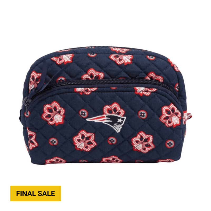 Vera Bradley NFL Medium Cosmetic New England Patriots - Nautical Blue/Red