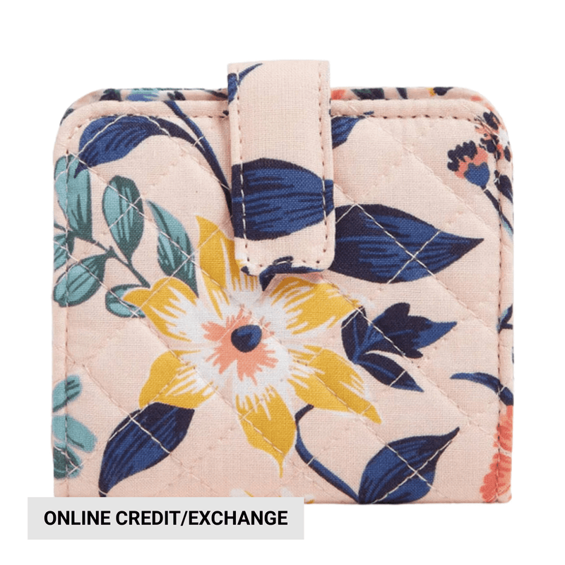 Vera Bradley RFID Finley Small Wallet - Paradise Coral