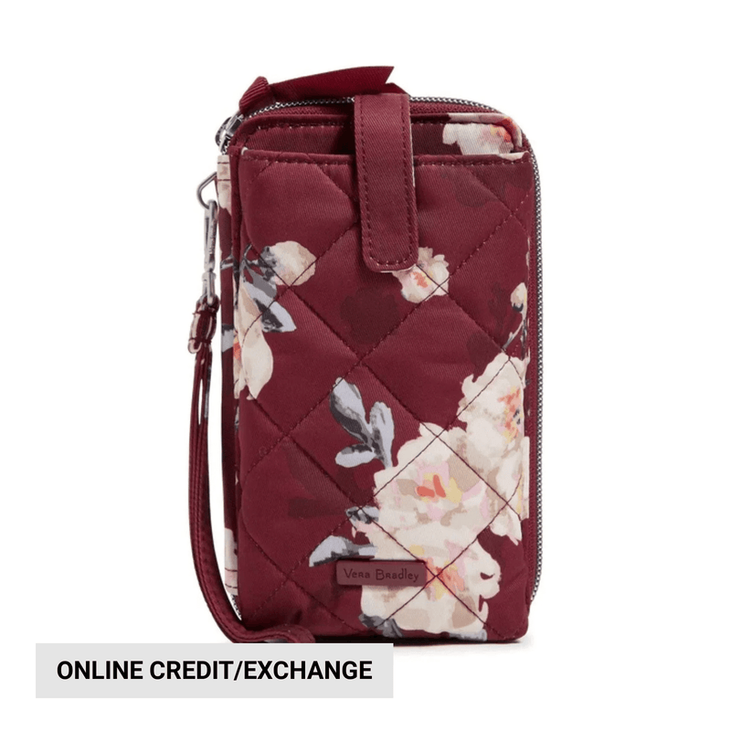 Vera Bradley RFID Large Smartphone Wristlet In Performance Twill - Blooms and Branches