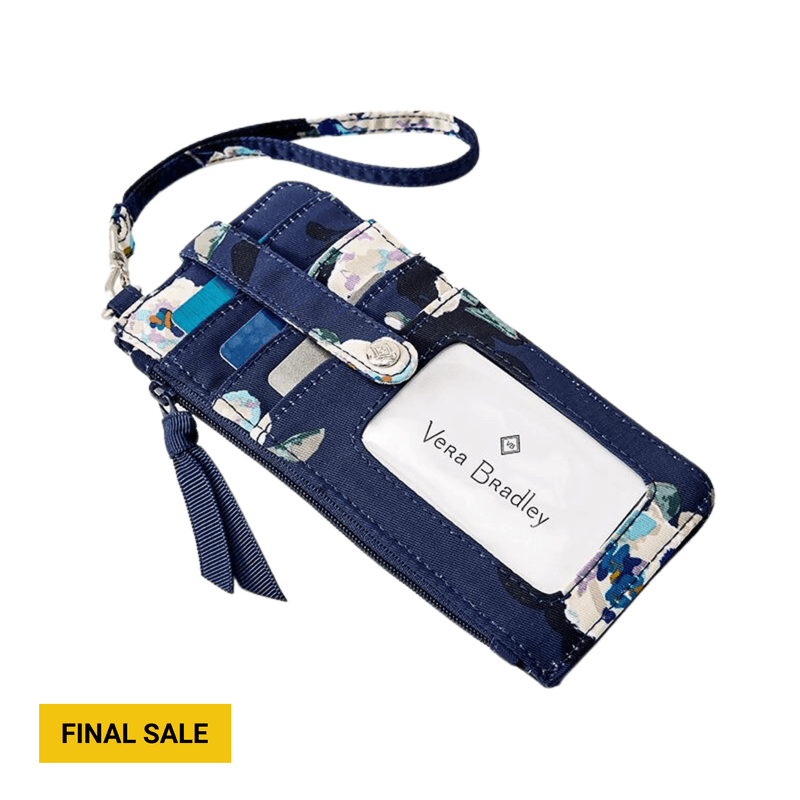 Vera Bradley RFID Ultimate Card Case - Blooms and Branches Navy