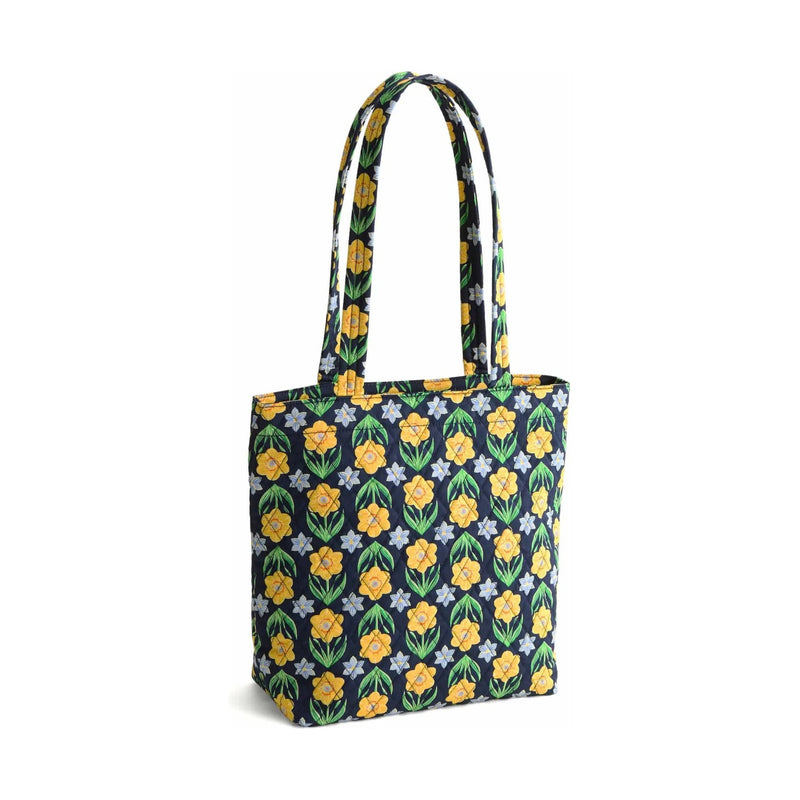 Vera Bradley Small Original Zip Tote Bag - Daffodils In Premium Cotton