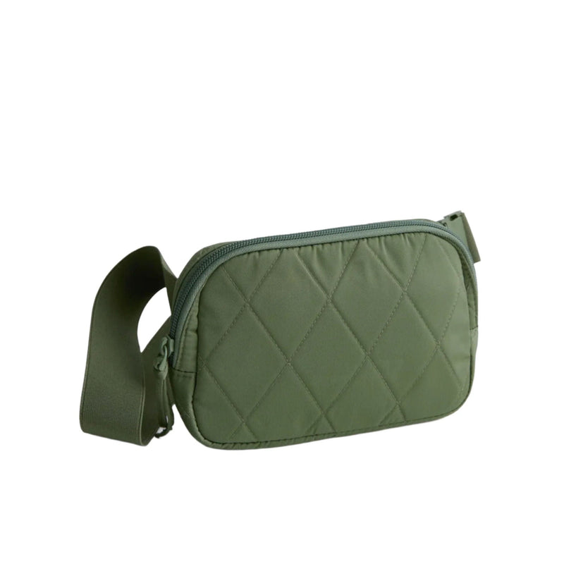 Vera Bradley Woodward Small Belt Bag In Performance Twill - Bronze Green