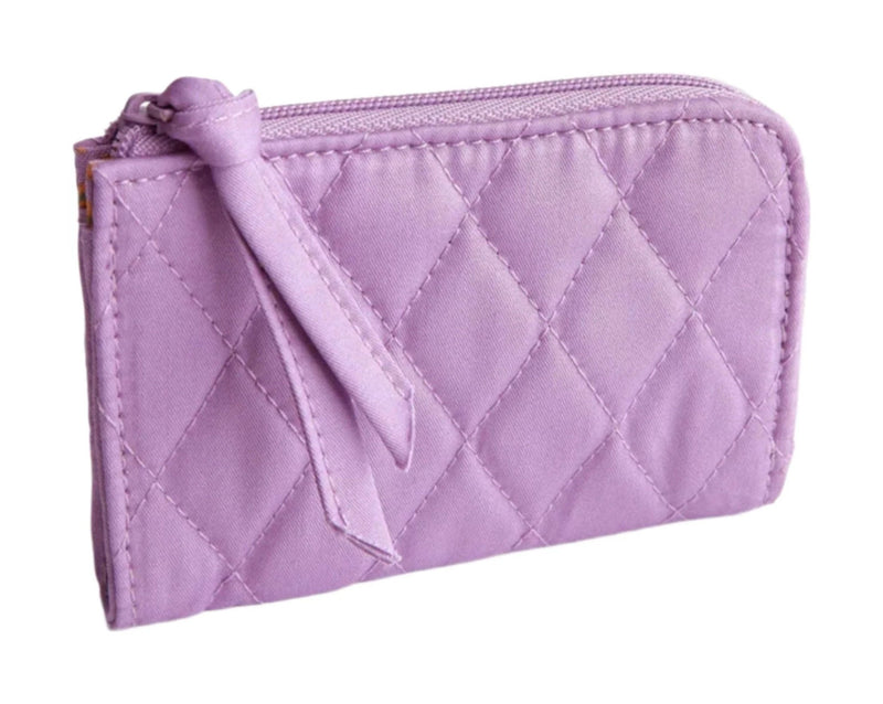 Vera Bradley Zip Card Pouch - Purple Rhapsody In Premium Cotton