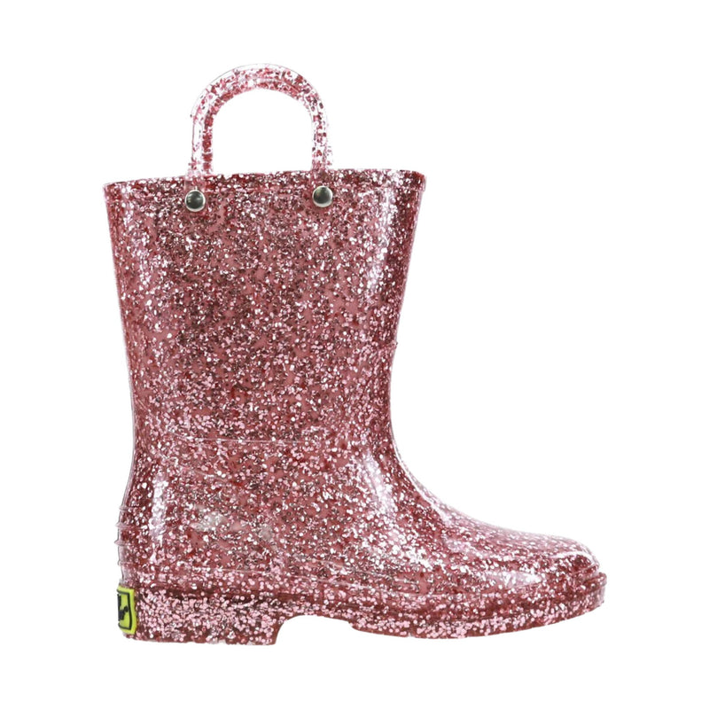Western Chief Kids' Glitter Rain Boot - Rose Gold