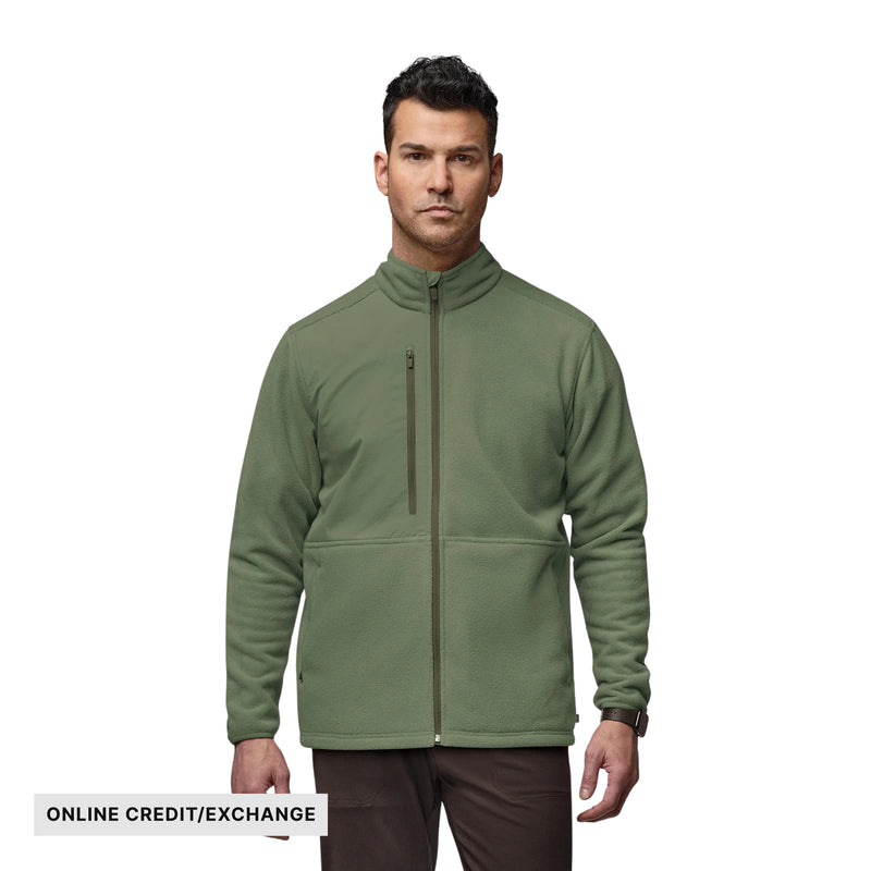 Wink Men's Micro Fleece Zip Jacket - Olive