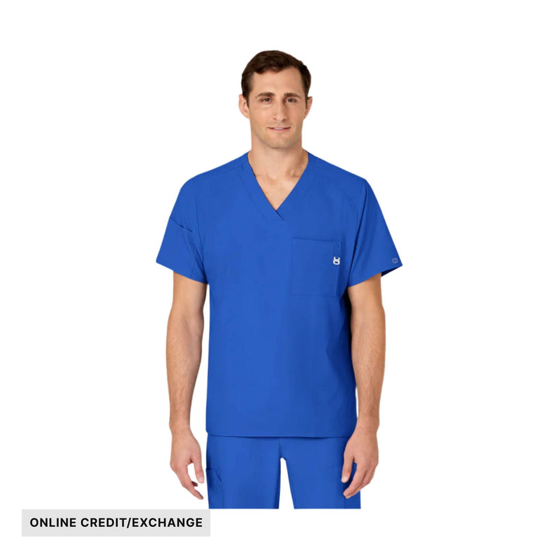 Wink Men's V Neck Scrub Top - Navy