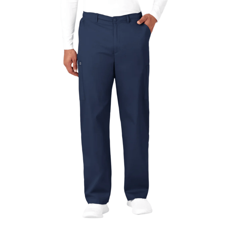 Wink Men's Cargo Scrub Pant - Navy Blue