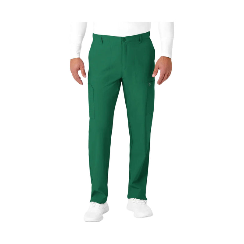 Wink Men's Flat Front Cargo Scrub Pant - Hunter