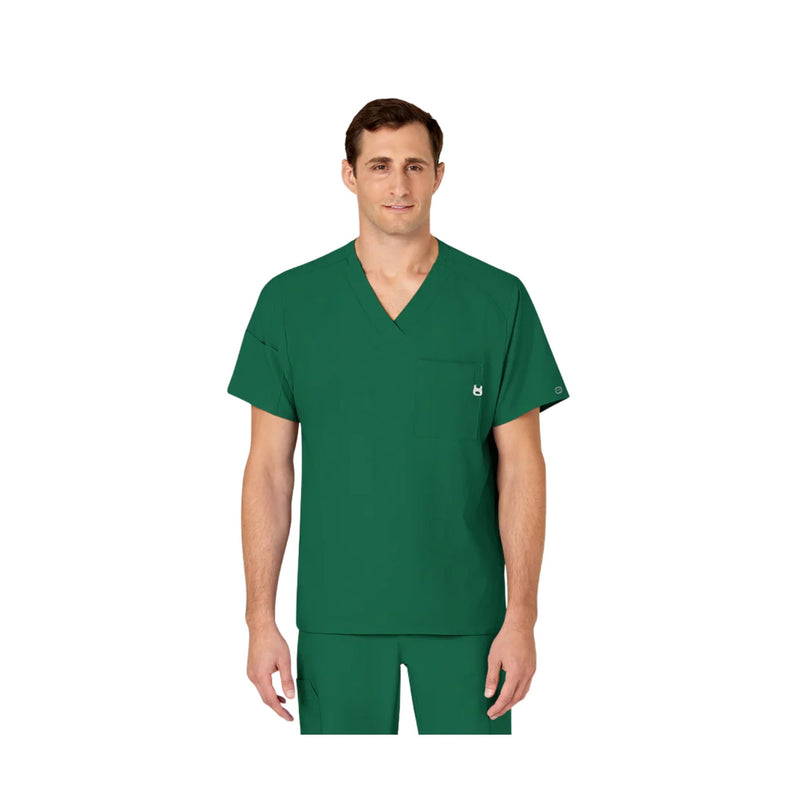 Wink Men's V Neck Scrub Top - Hunter