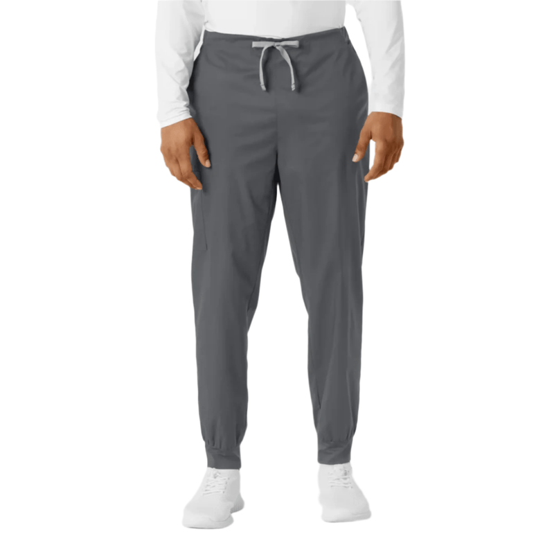 Wink Men's Work Cargo Jogger Scrub Pant - Pewter