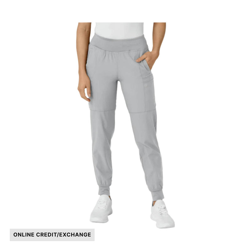 Wink Women's Comfort Waist Cargo Jogger Scrub Pant - Grey
