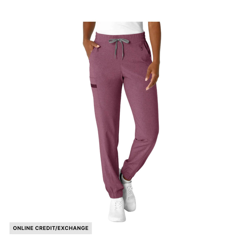 Wink Women's Jogger Scrub Pant - Wine Heather