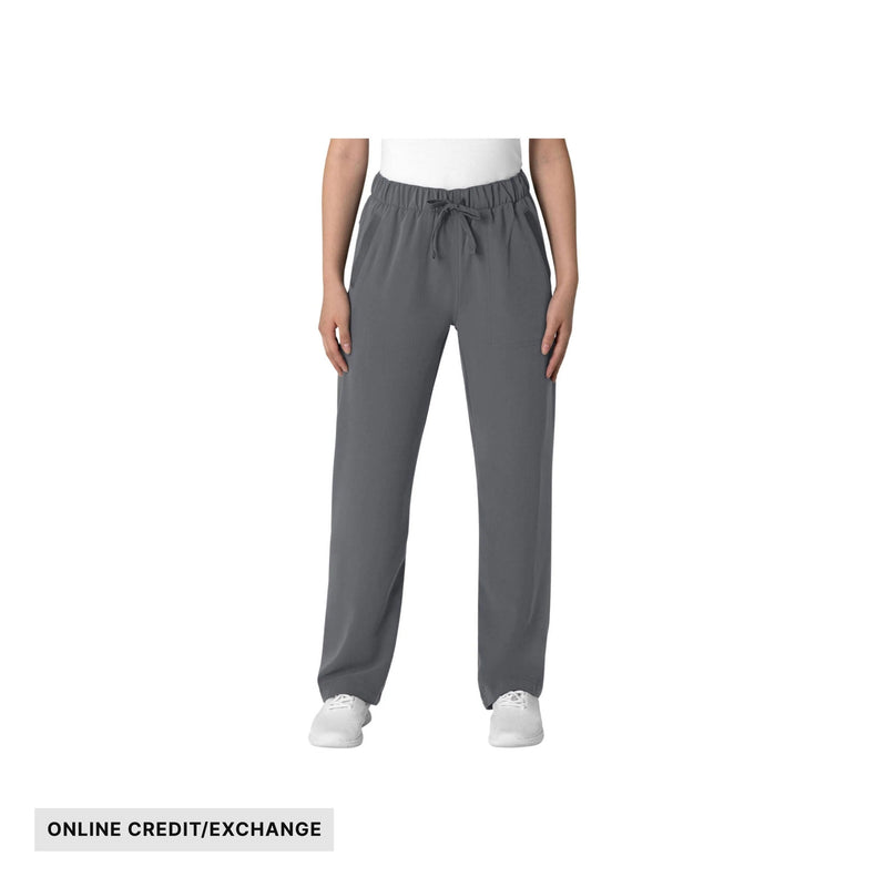 Wink Women's Nova Stovepipe High Low Hem Scrub Pant - Pewter