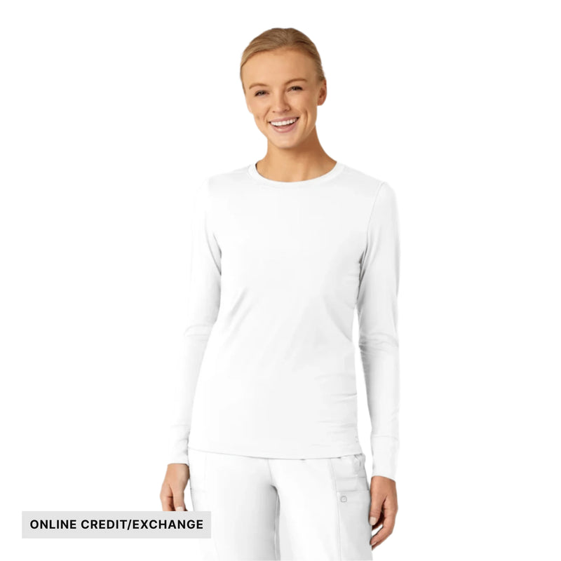 Wink Women's Performance Long Sleeve Tee - White
