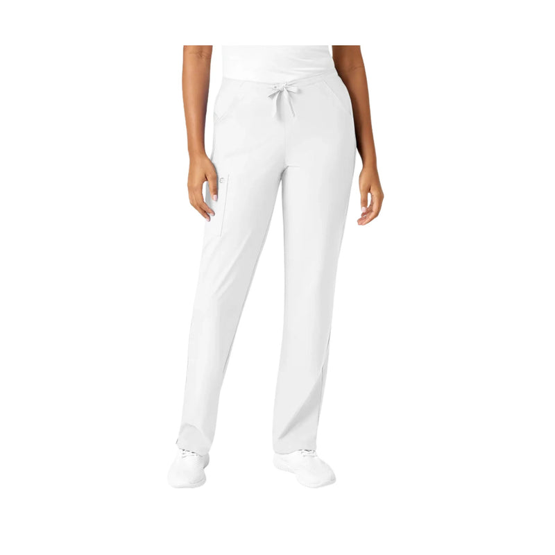 Wink Women's Drawstring Scrub Pant - White