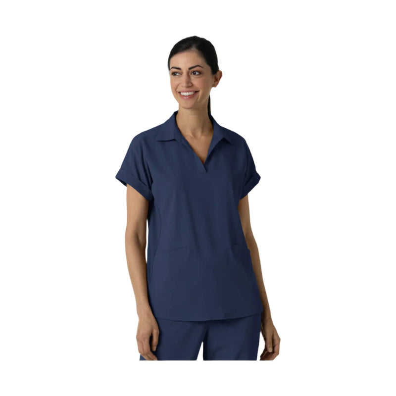 Wink Women's Renew Flex n Reach Scrub Top - Navy Blue