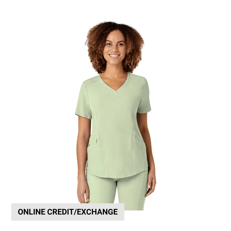Wink Women's Renew V Neck Scrub Top - Fresh Mint