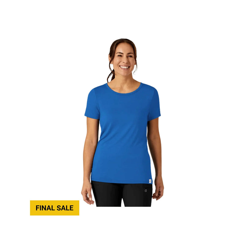 Wink Women's Silky Knit Short Sleeve Scrub Tee - Royal