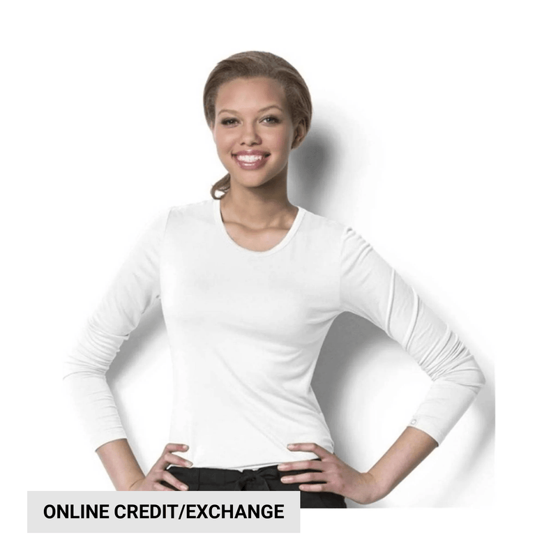 Wink Women's Silky Long Sleeve Top - White