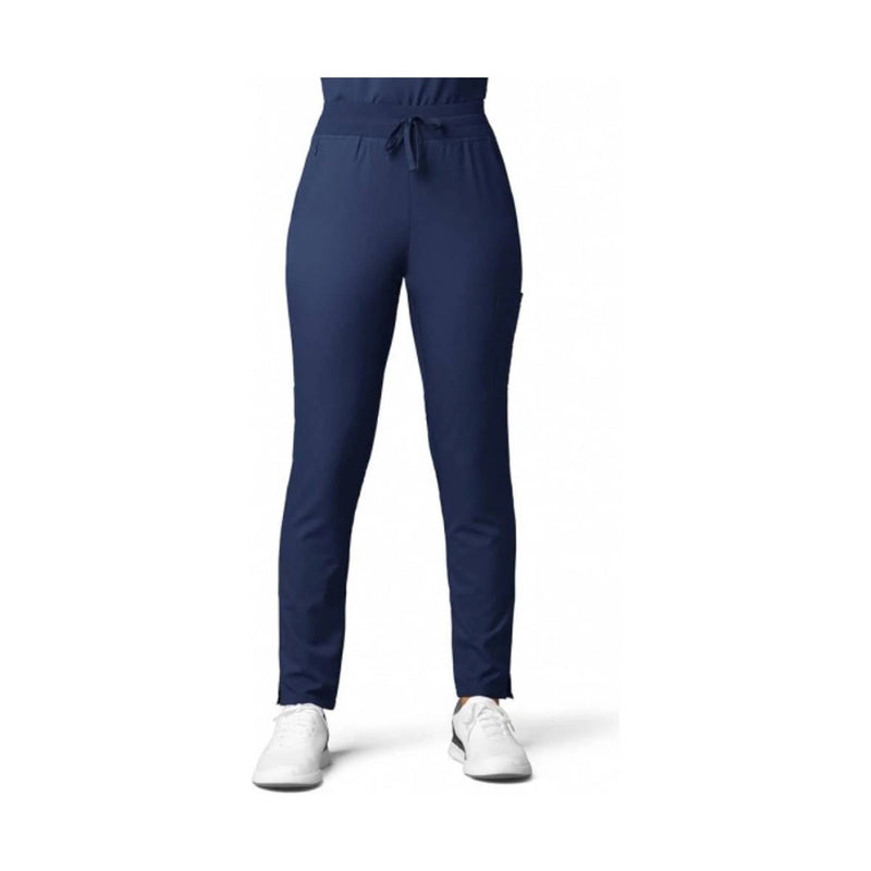 Wink Women's Thrive Cargo Straight Slim Leg Scrubs Pants - Navy