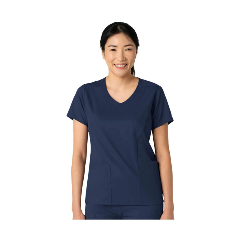 Wink Women's 2 Pocket V Neck Scrub Top - Navy