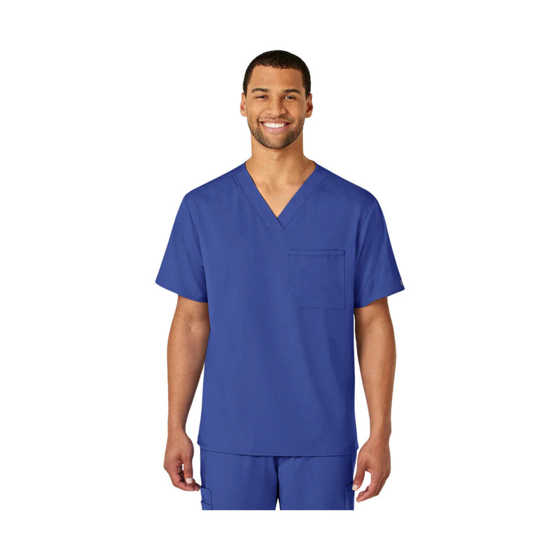 Wink Men's Pro V Neck Scrub Top - Galaxy Blue