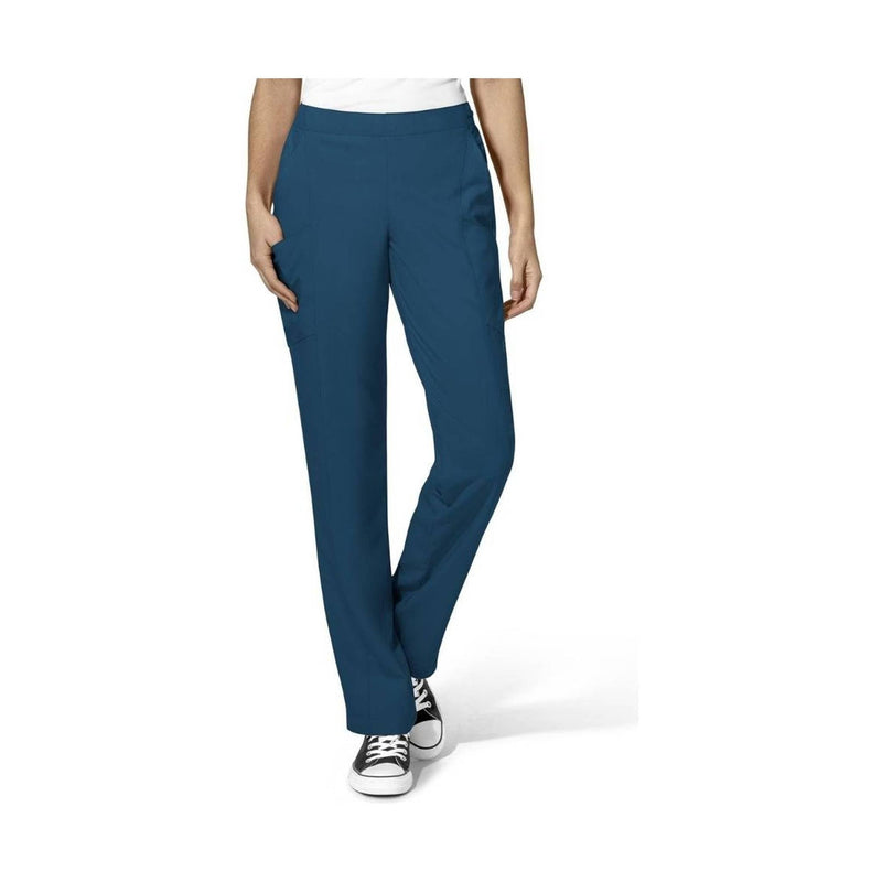 Wink Women's Flat Front Cargo Scrub Pant - Caribbean Blue