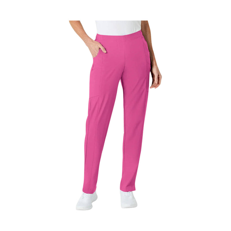 Wink Women's Flat Front Cargo Scrub Pant - Hot Pink