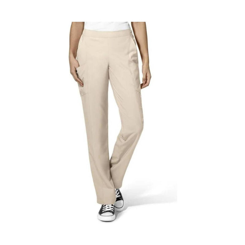Wink Women's Full Elastic Scrubs Pants - Khaki