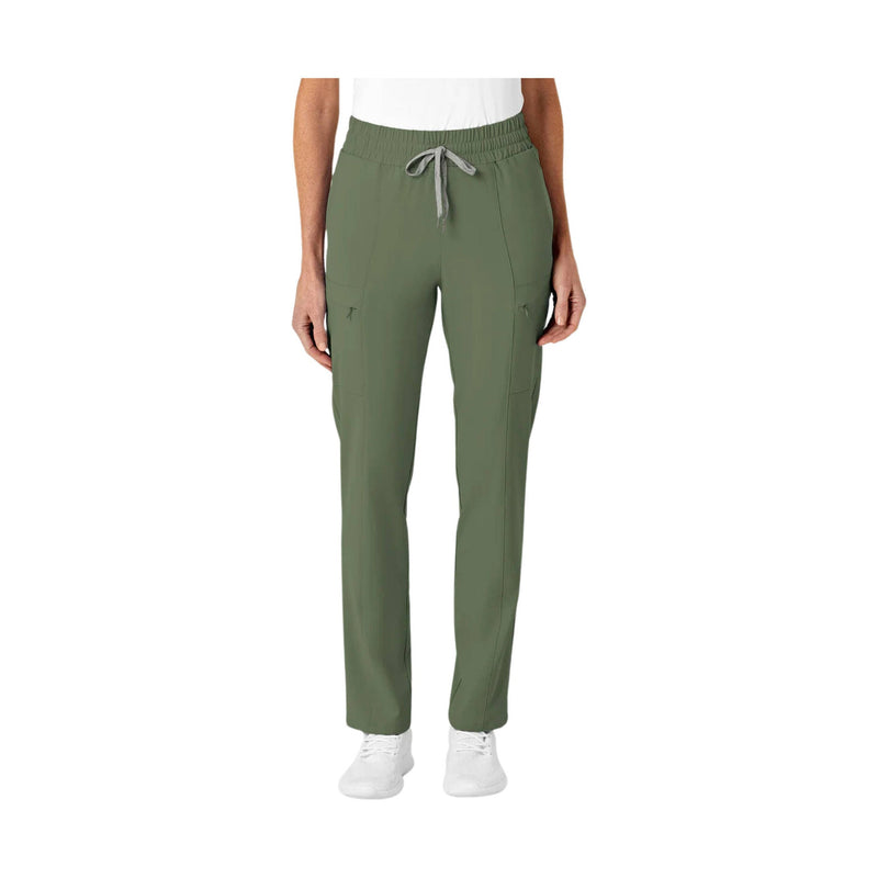 Wink Women's High Waist Slim Leg Scrub Pant - Olive