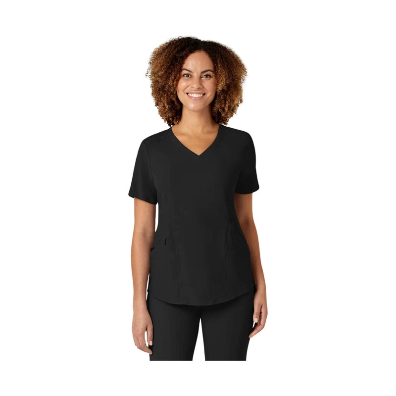 Wink Women's Renew V Neck Scrub Top - Black