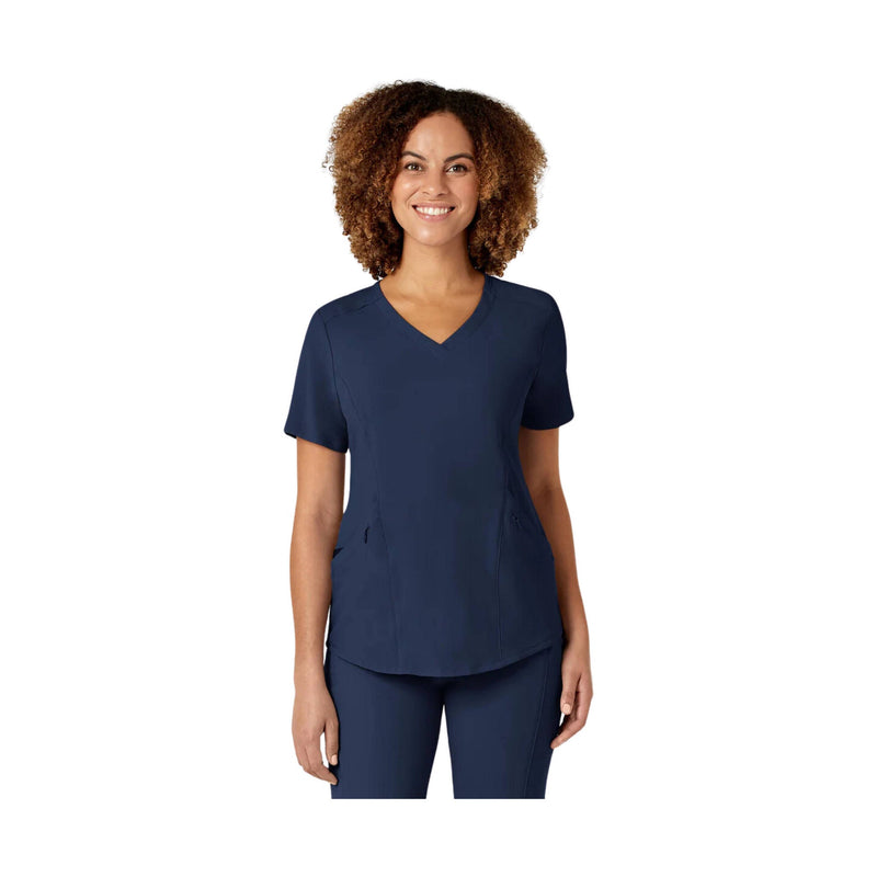 Wink Women's Renew V Neck Scrub Top - Navy