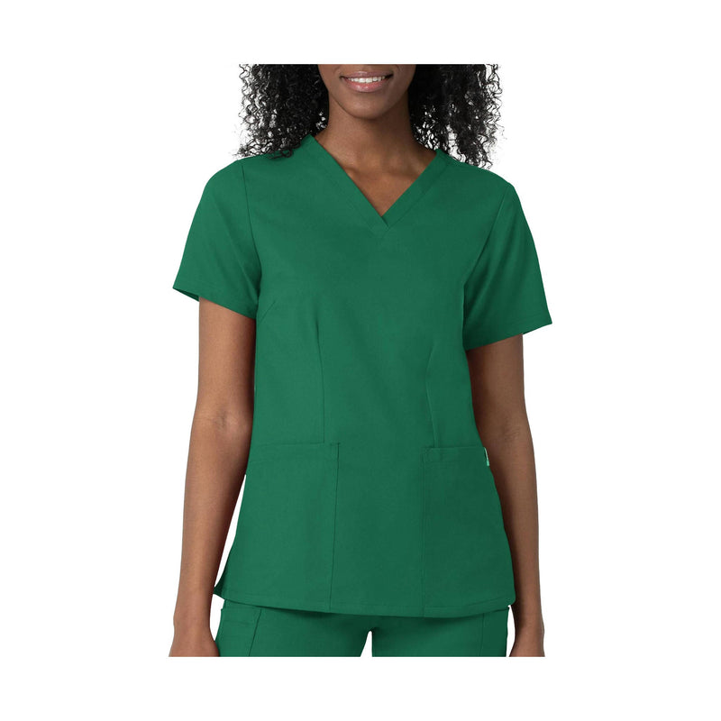 Wink Women's Thrive Fitted 3 Pocket V Neck Scrub Top - Hunter