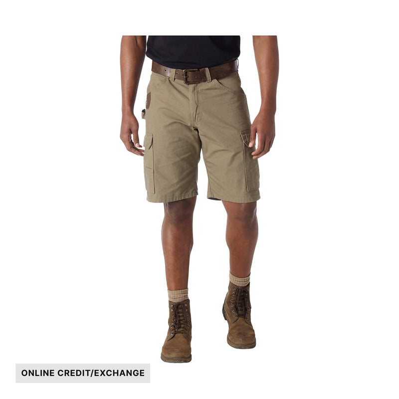 Wrangler Men's Riggs Workwear Ripstop Ranger Cargo Short - Bark